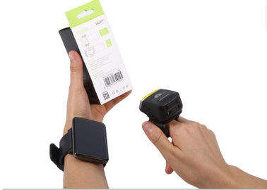 Máy quét mã vạch ngón tay Bluetooth LASER 2D di động cho Android / IOS / Windows