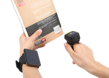 Máy quét mã vạch ngón tay Bluetooth LASER 2D di động cho Android / IOS / Windows