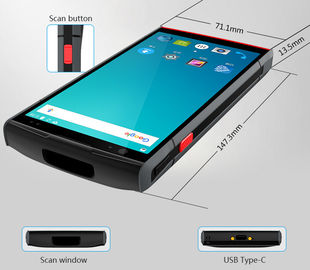 Máy quét thiết bị đầu cuối cầm tay công nghiệp Bluetooth GPS bền chắc