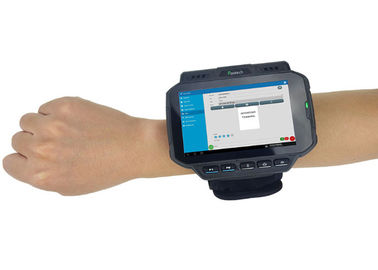 Máy tính cầm tay có thể gắn trên cổ tay Scanner Máy quét mã vạch đeo được Android