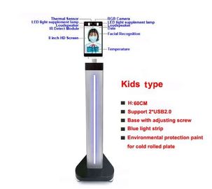 Nhiệt kế hồng ngoại nhận diện khuôn mặt Máy tính bảng Camera 8 inch Màn hình LCD
